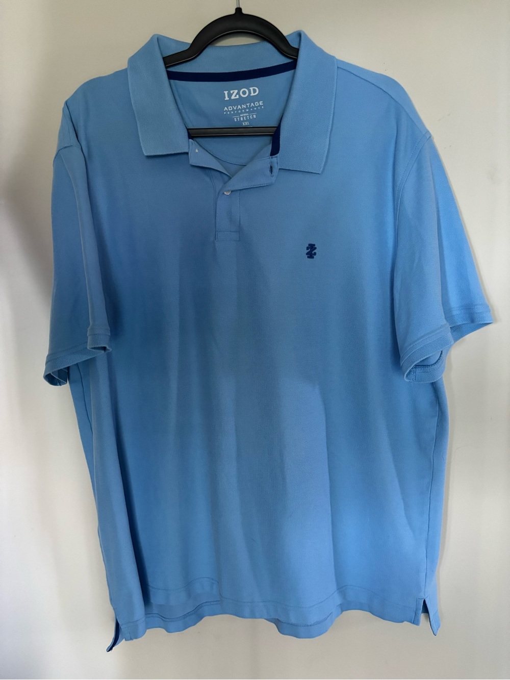 Izod Light Blue Polo Shirt with Navy Logo